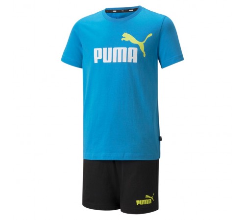 4jk Puma 847310-01 Set Youth t-shirt ciel, short black 